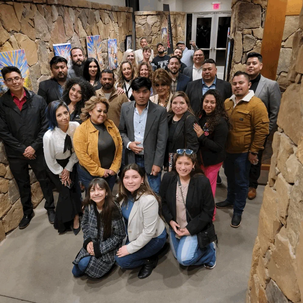 A large group at a community gathering