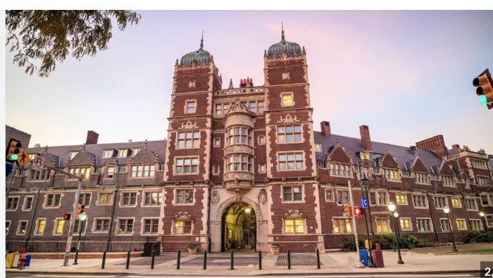 Un edificio del campus de la Universidad de Pensilvania